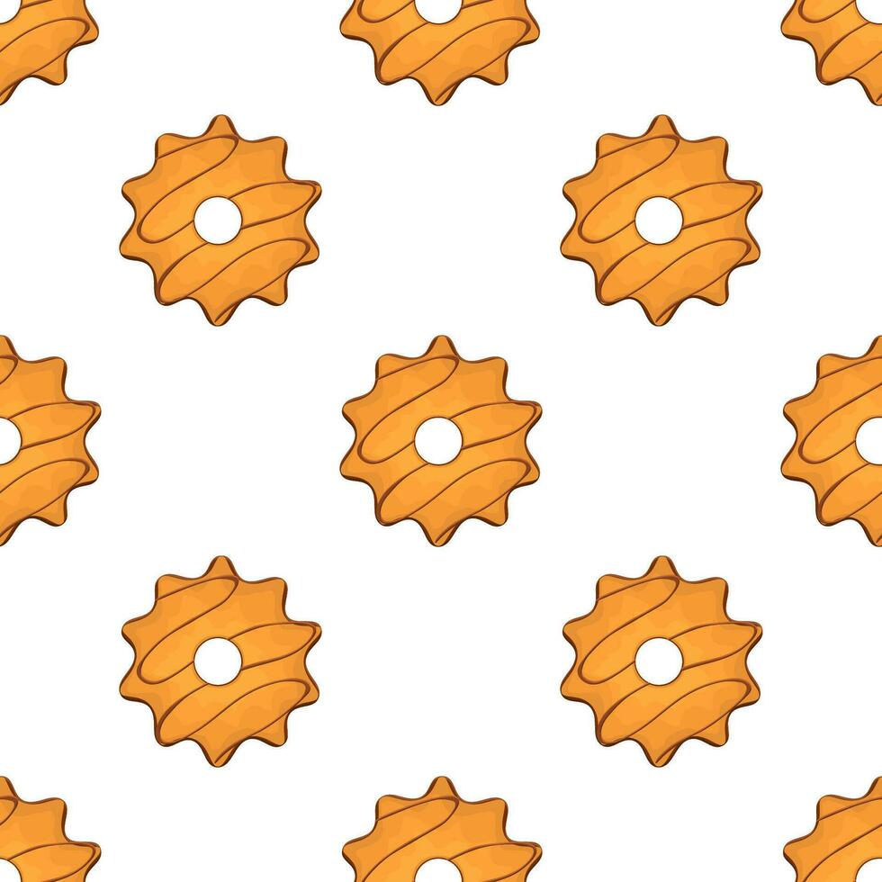 Pattern homemade cookie different taste in pastry biscuit vector
