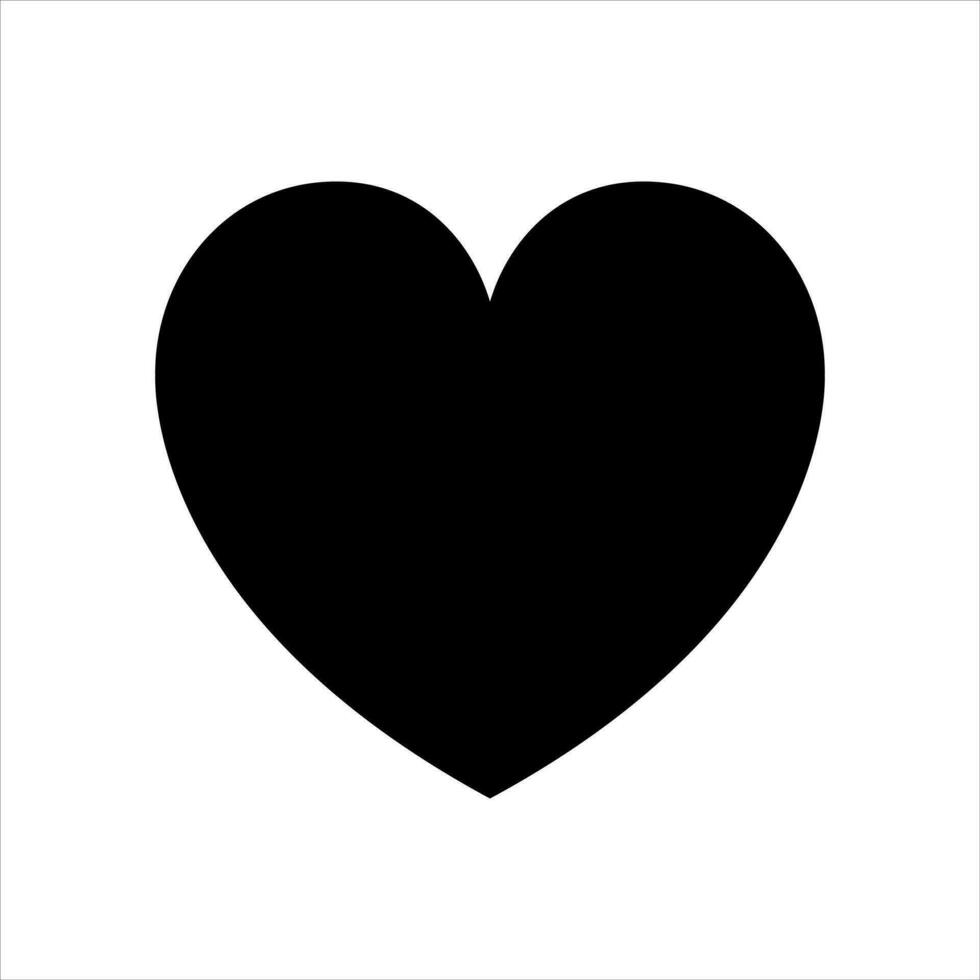 Black Heart Illustration Isolated Vector