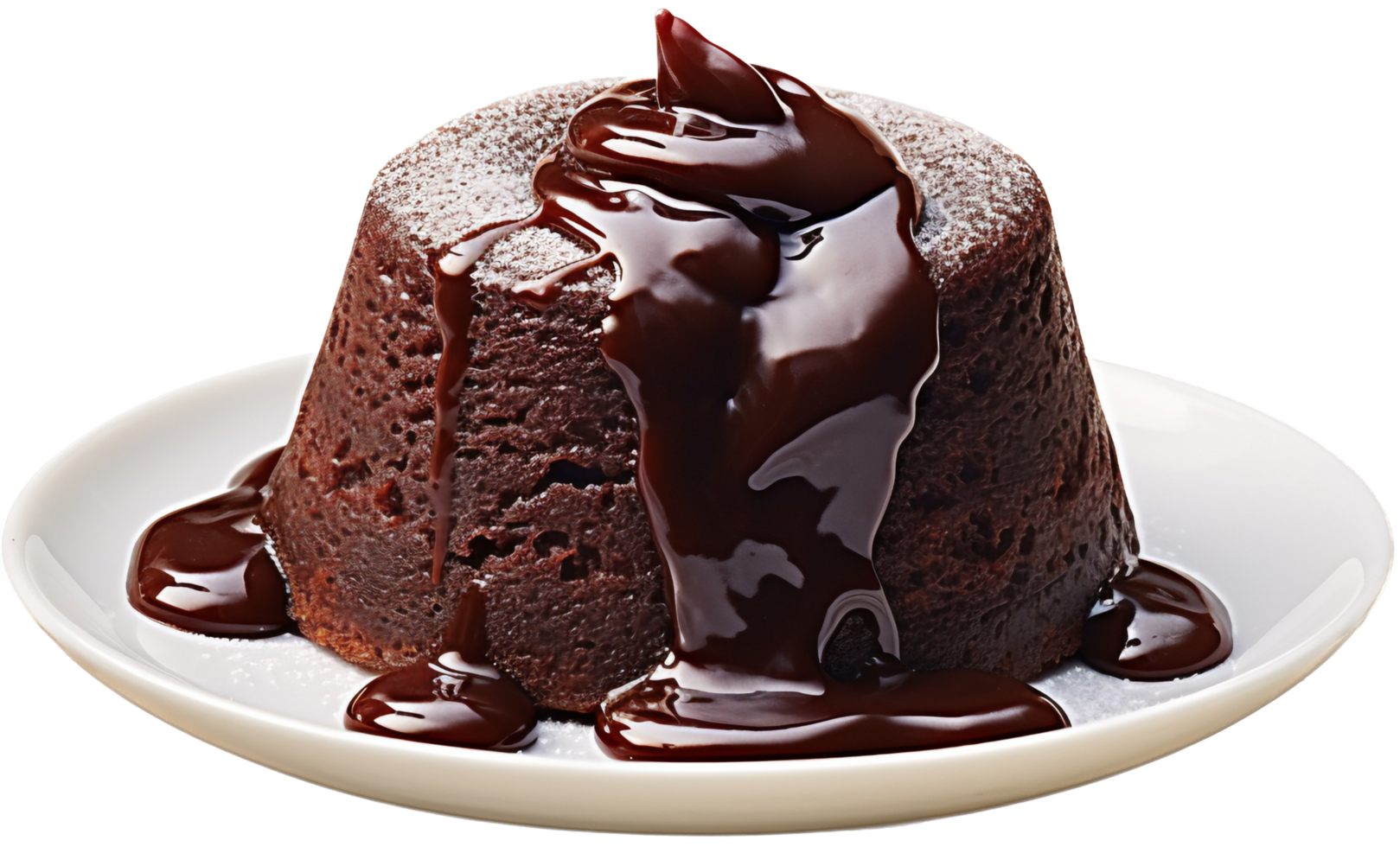 Chocolate lava cake with . png