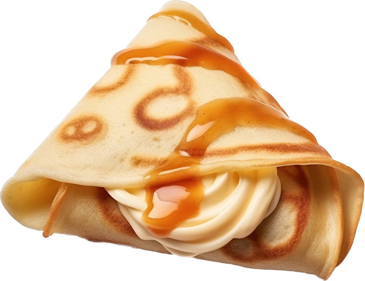 Crepe png with AI generated.