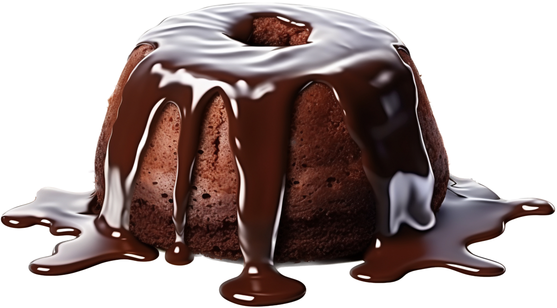 Chocolate lava cake with . png