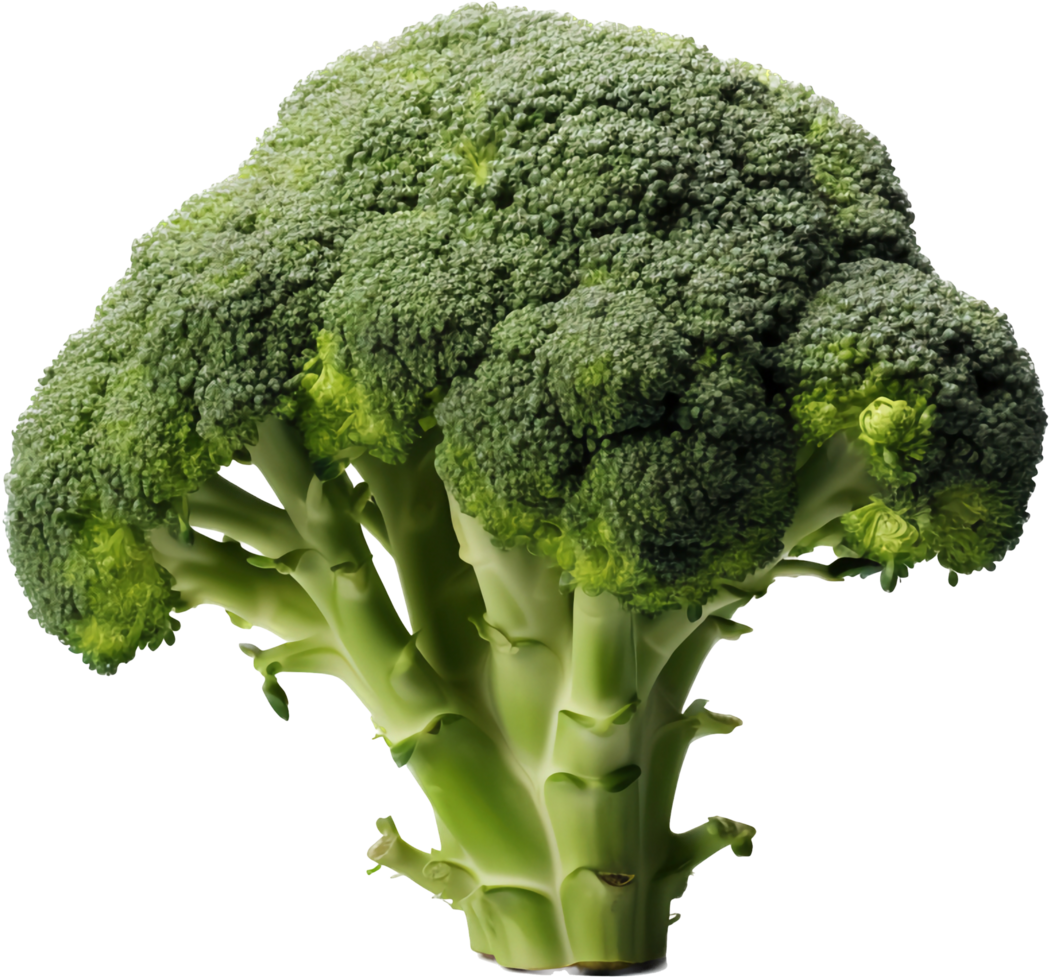 Broccoli png with AI generated.