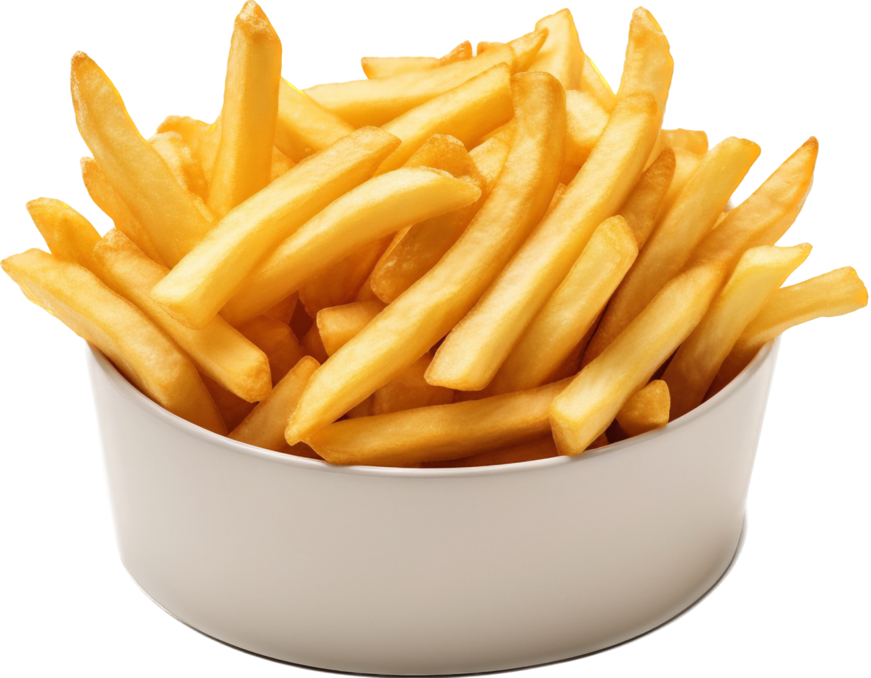 francés papas fritas png con ai generado.