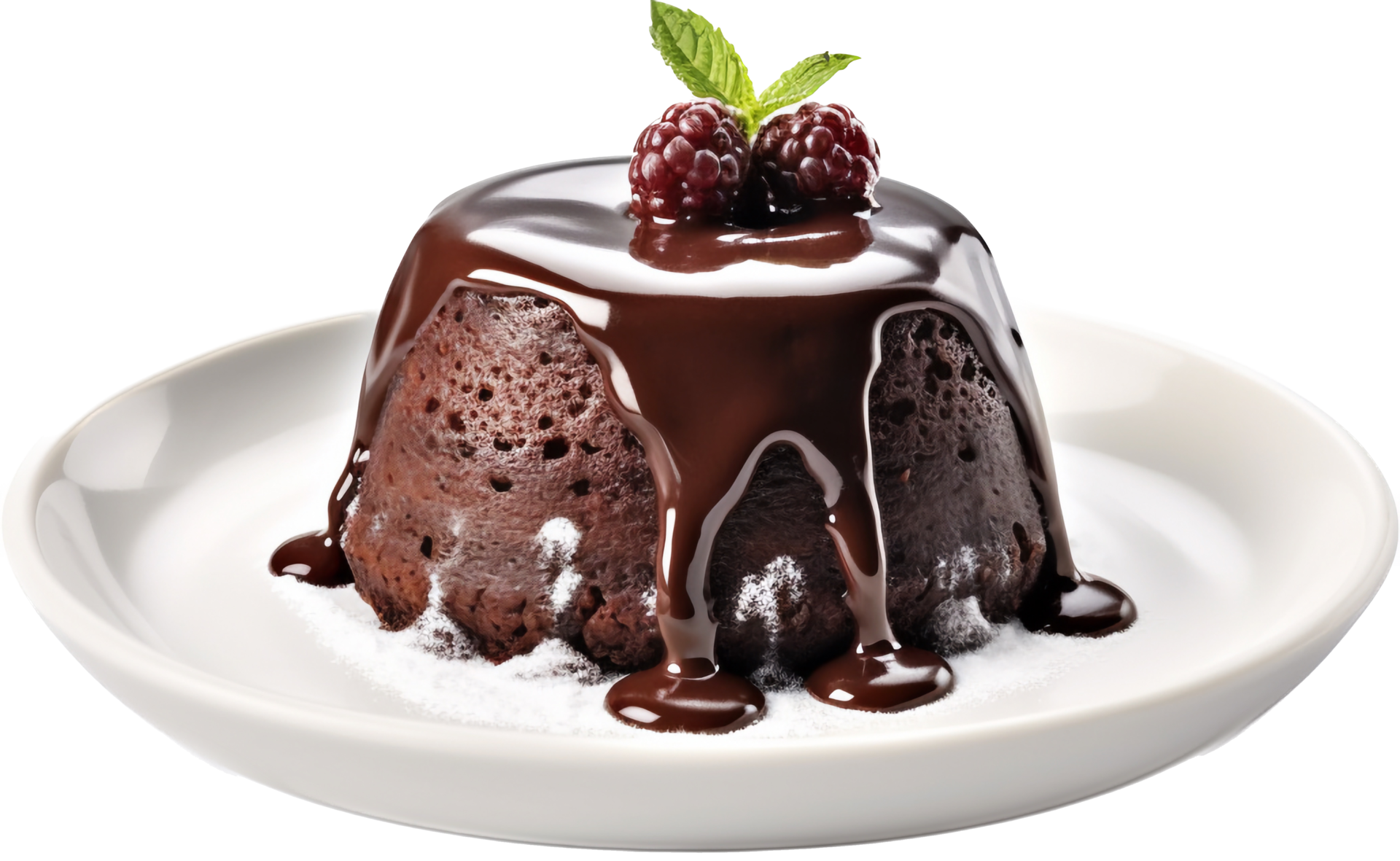 Chocolate lava cake with . 25064828 PNG