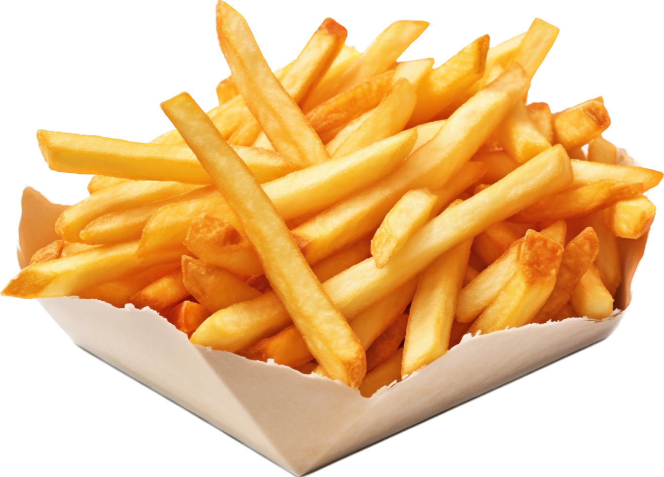 francés papas fritas png con ai generado.