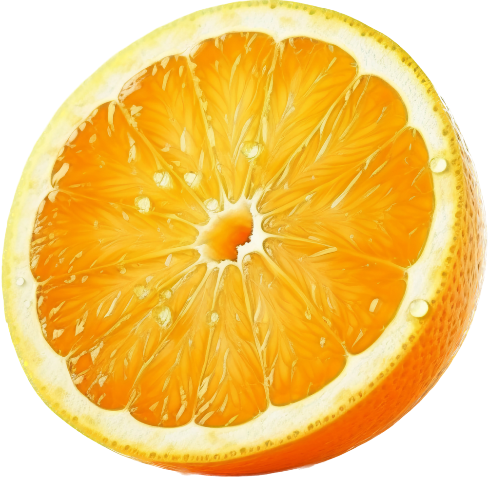 Orange png with AI generated.