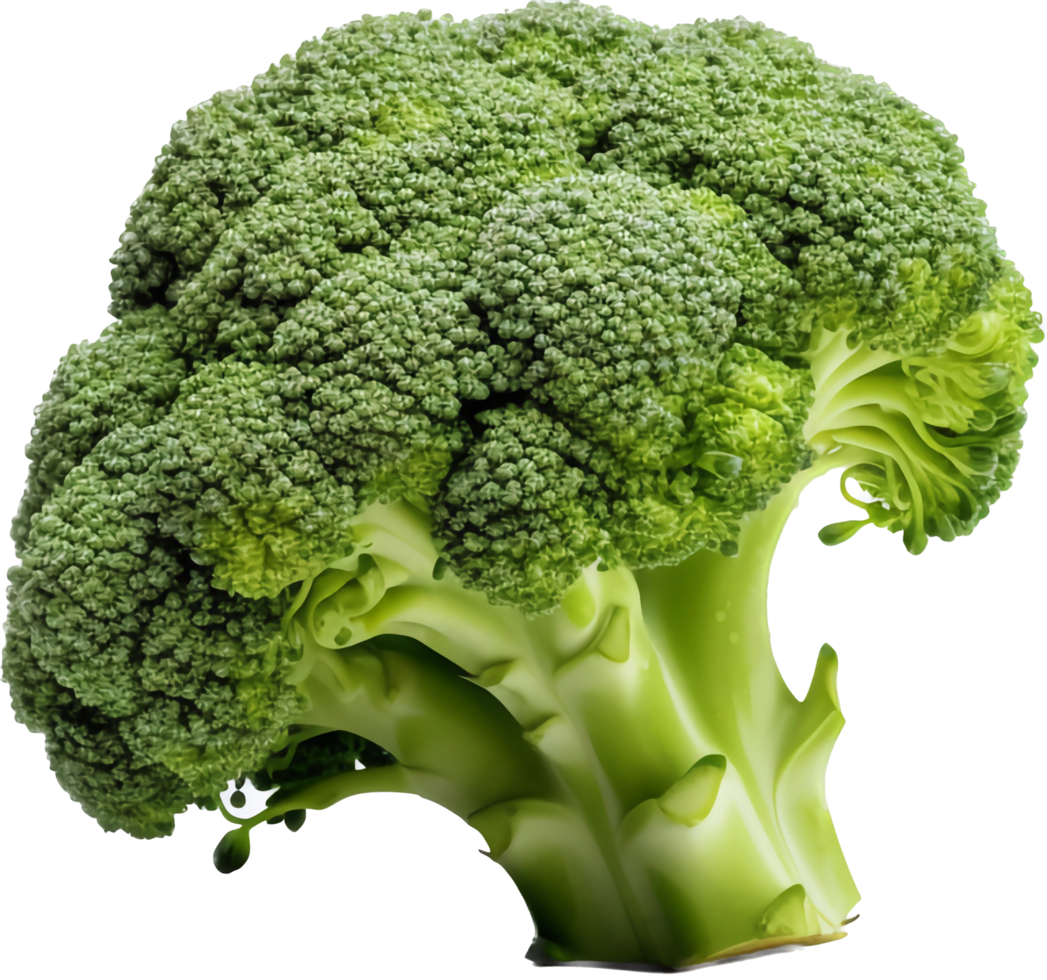 Broccoli png with AI generated.