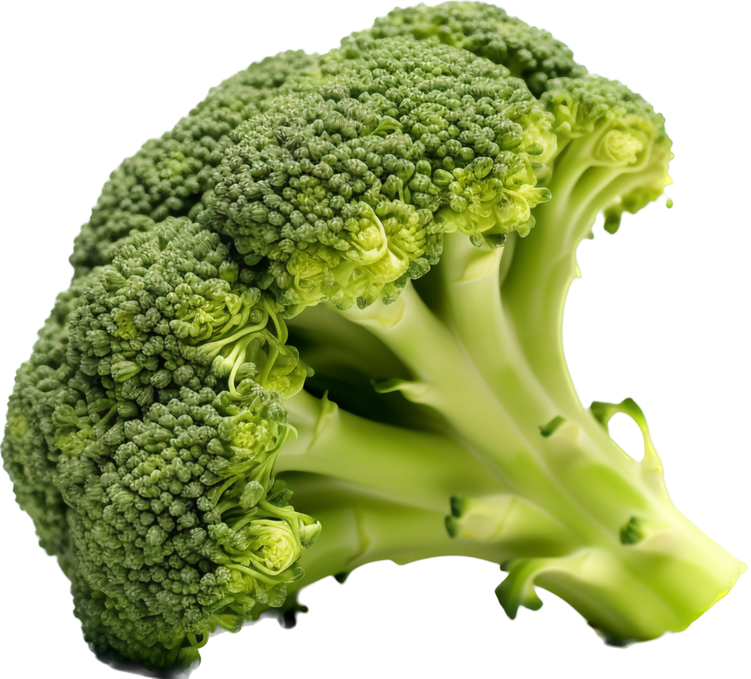 Broccoli png with AI generated.