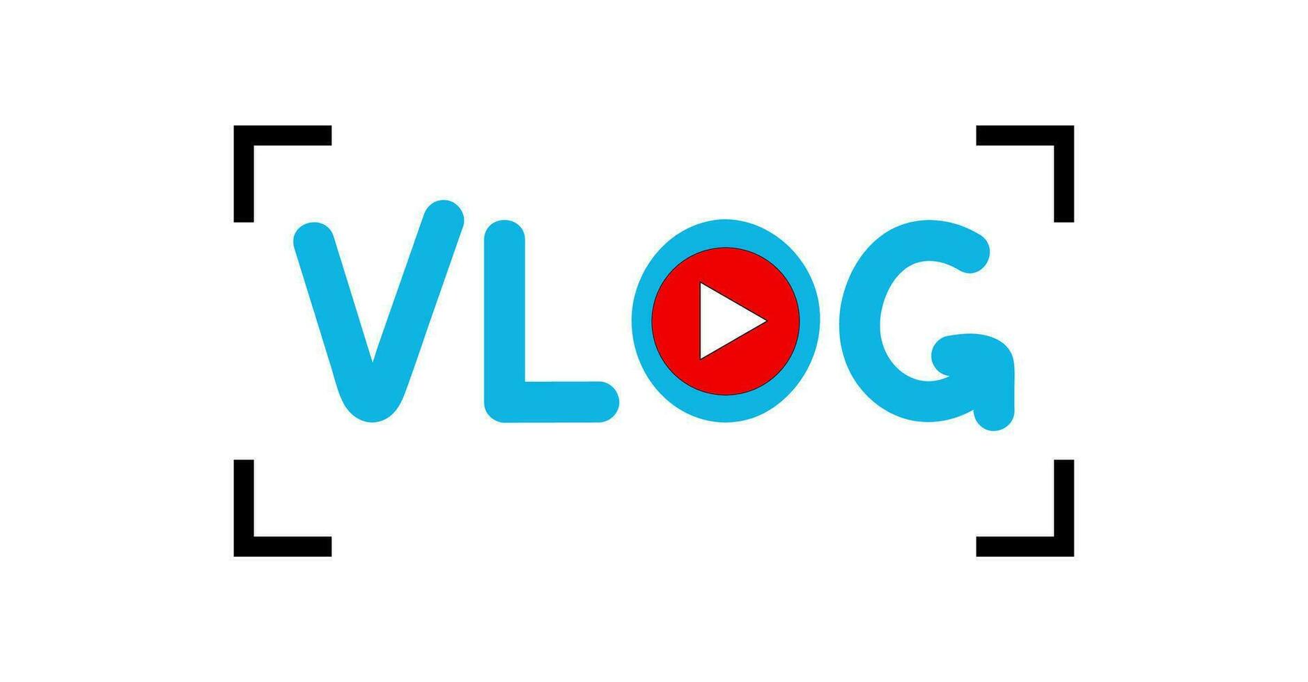 vídeo canal insignias vector ilustraciones, transmitir vlog logo, plano estilo, Blog, radiodifusión multimedia fuente con antiguo pasado de moda mic vector.