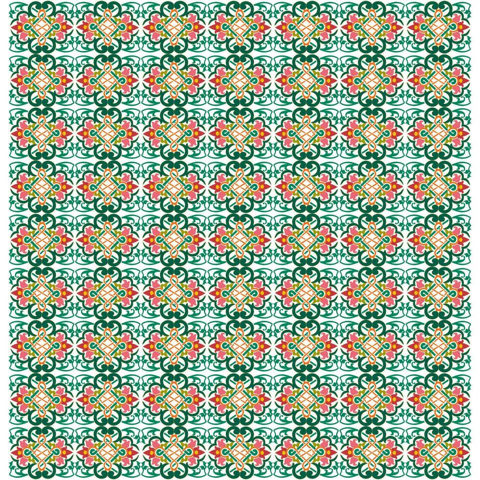 pattern shaped background with classic floral ornament vector