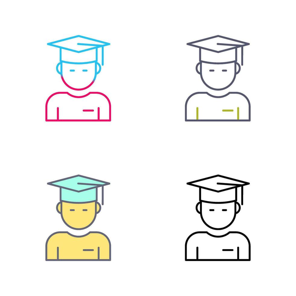 Graduate Student Vector Icon