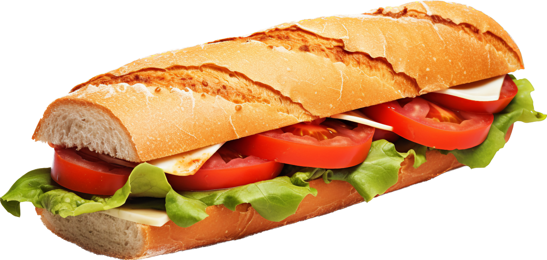 Sandwich png with AI generated