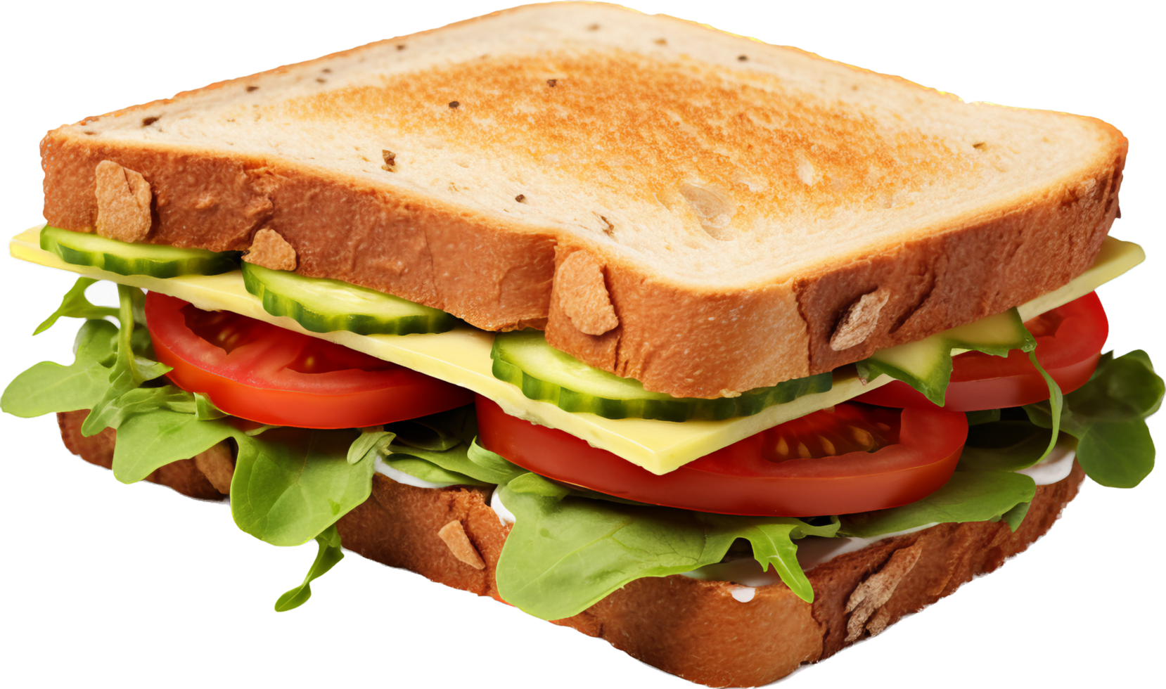 Sandwich png with AI generated