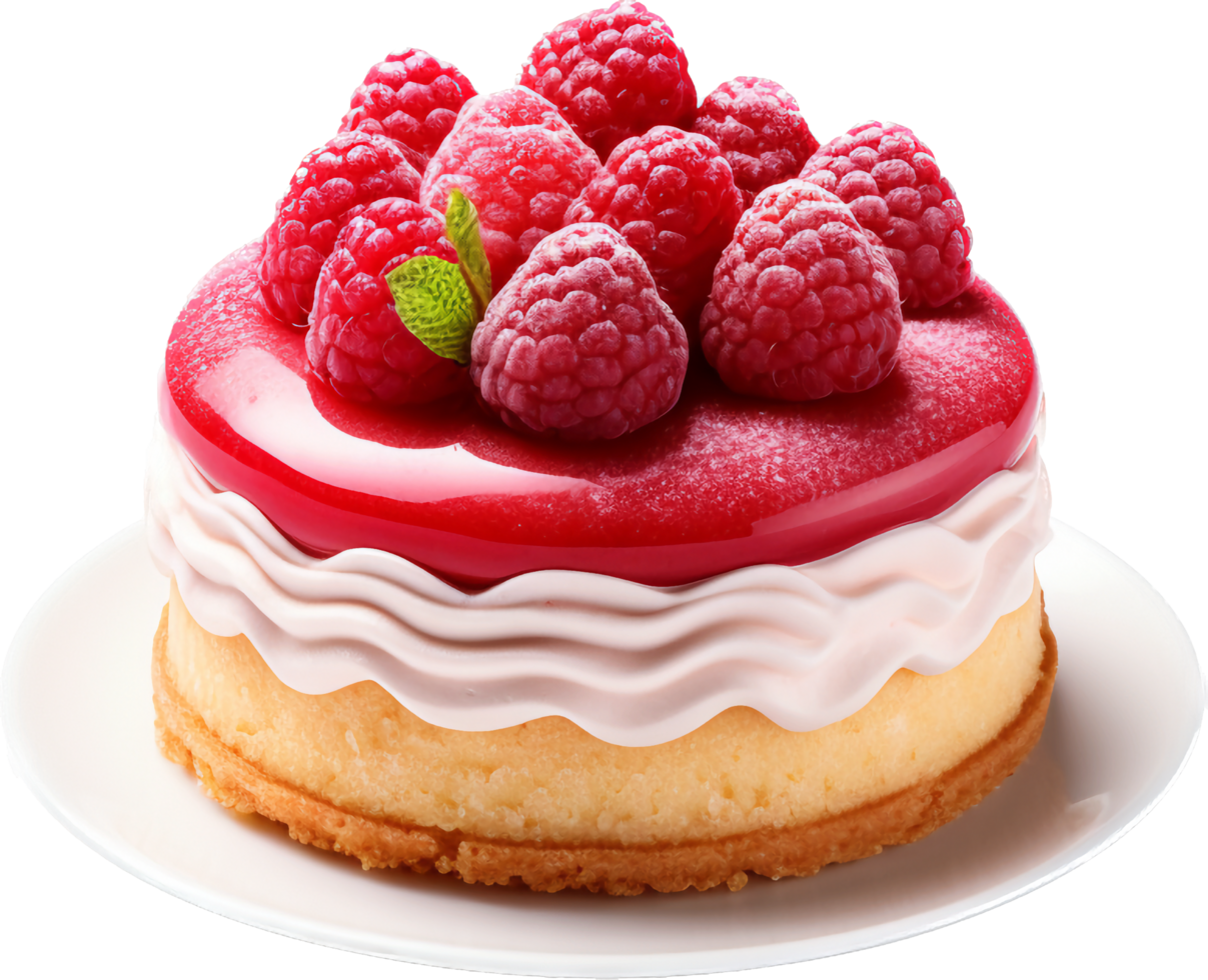 Raspberry charlotte with png