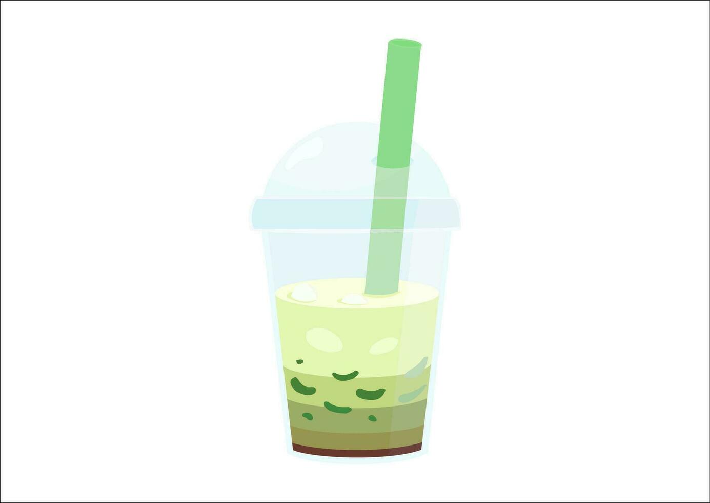a glass of cendol, Indonesian drink 25066176 Vector Art at Vecteezy