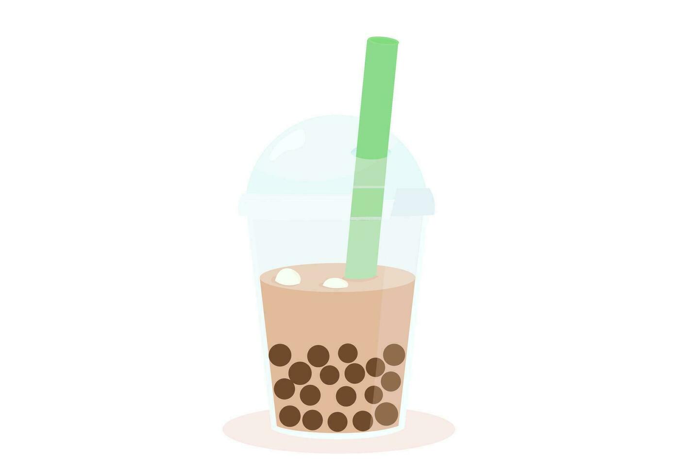 boba de moda bebida ilustración vector