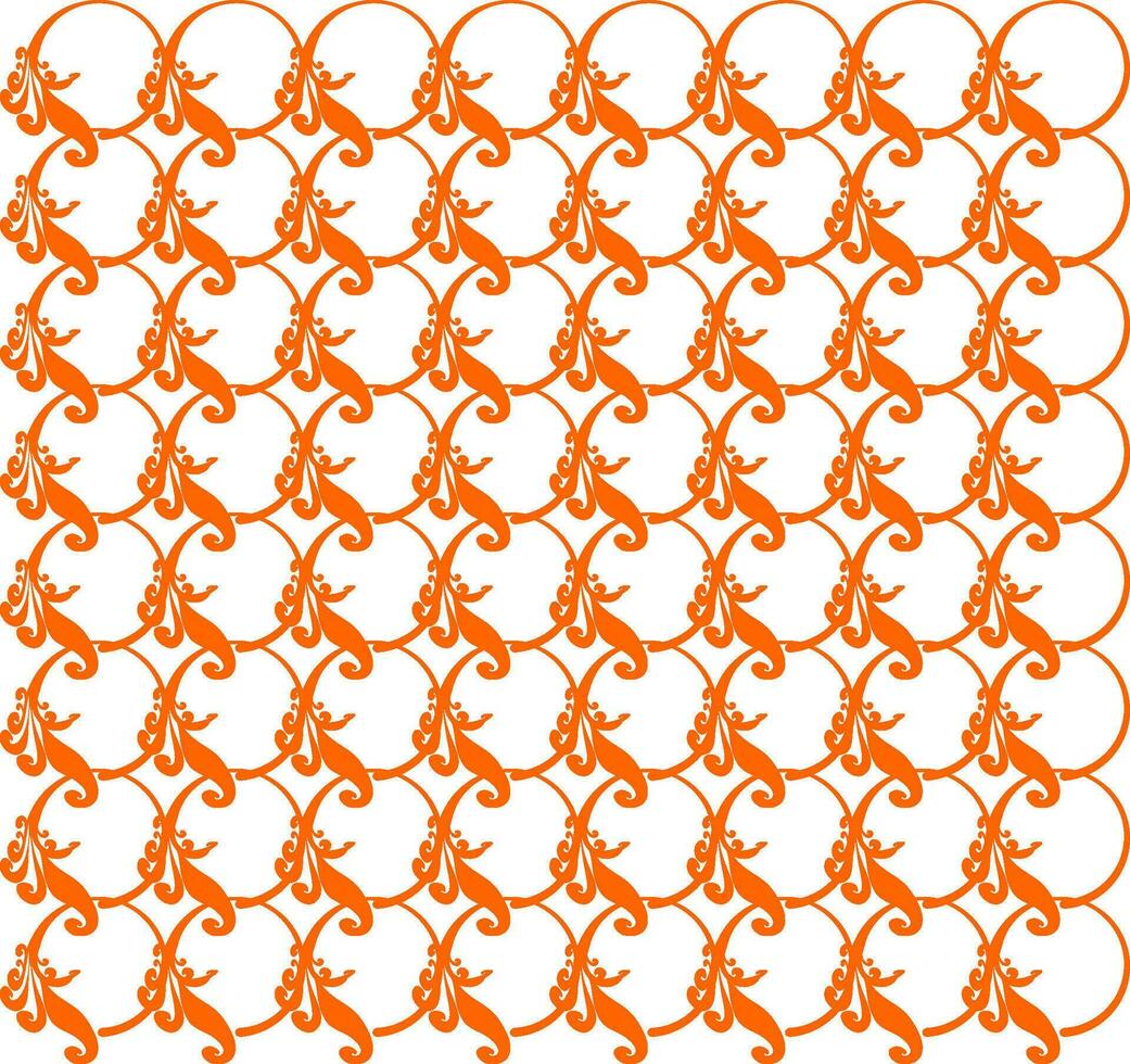 Seamless Geomatric vector background Pattern in orange