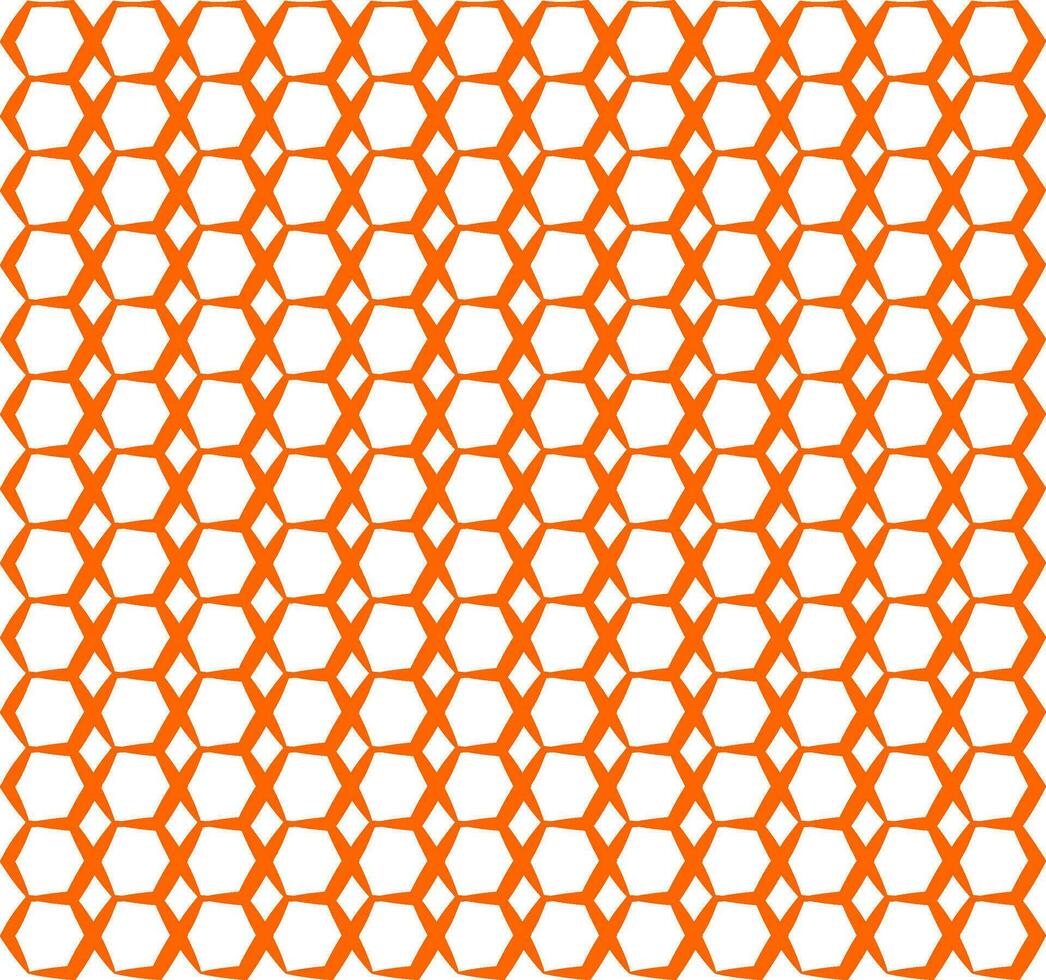 Seamless Geomatric vector background Pattern in orange