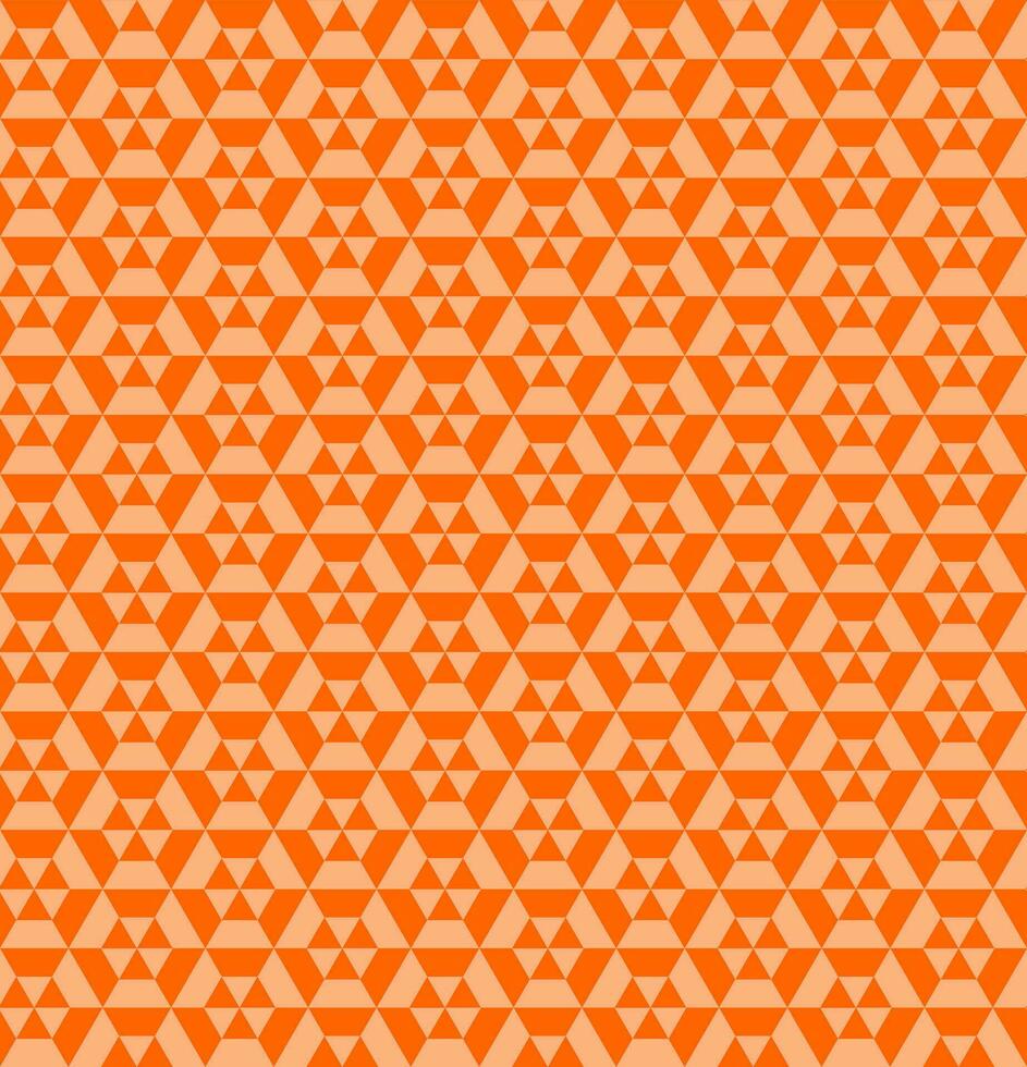 Seamless Geomatric vector background Pattern in orange
