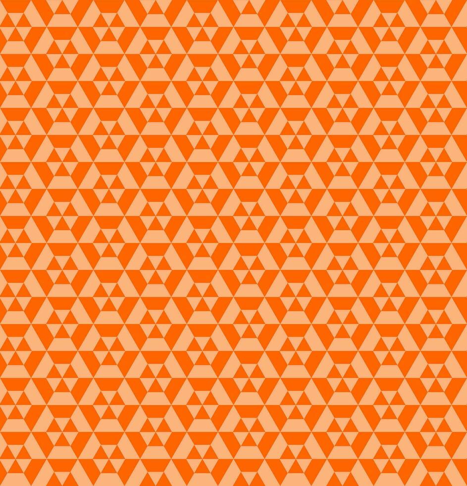 Seamless Geomatric vector background Pattern in orange