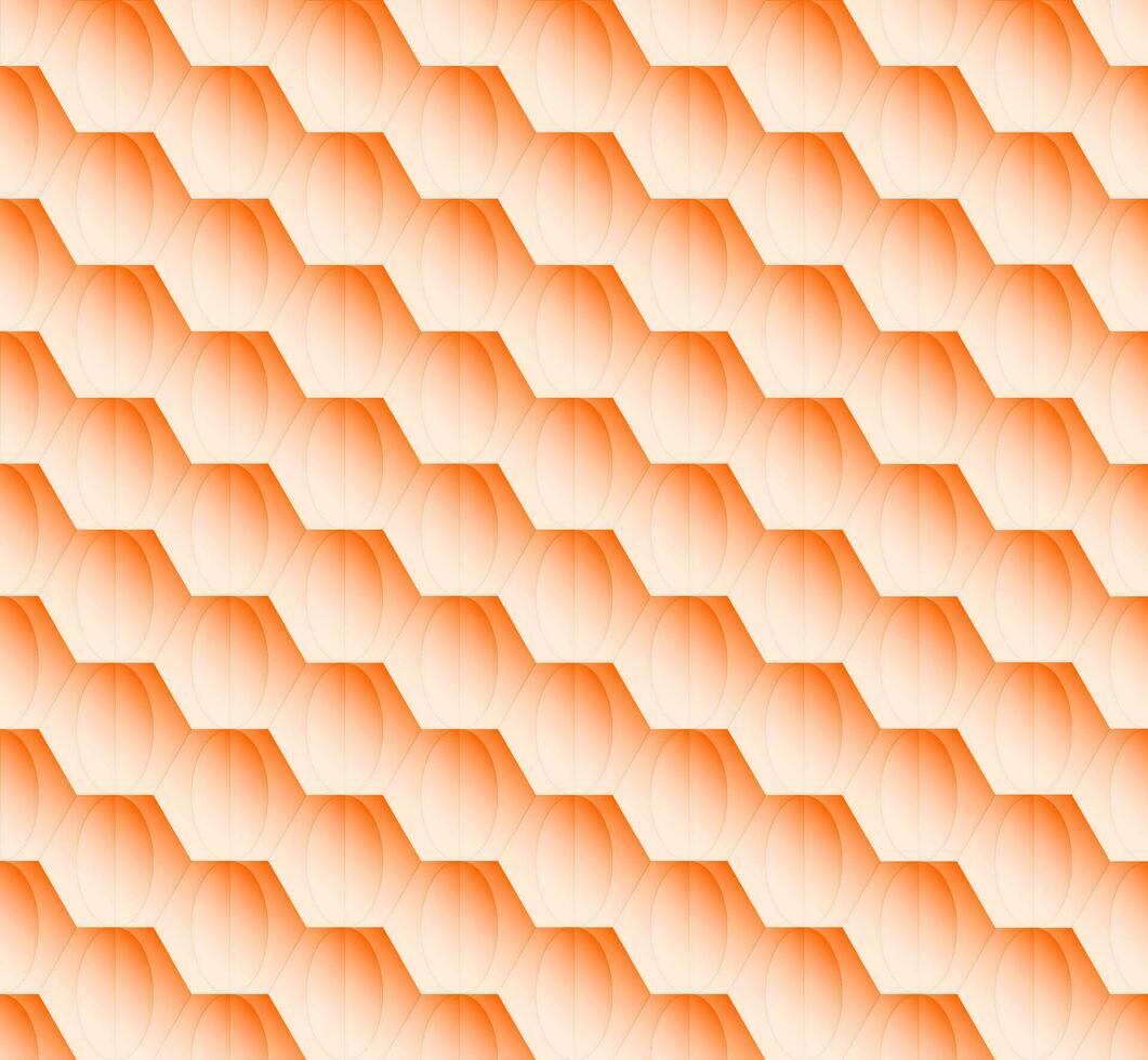 Seamless Geomatric vector background Pattern in orange