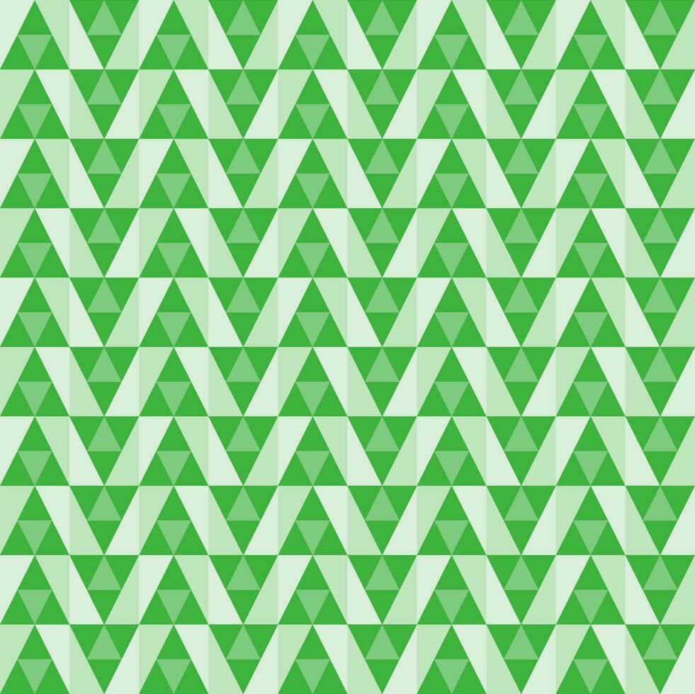 Seamless Geomatric vector background Pattern in green