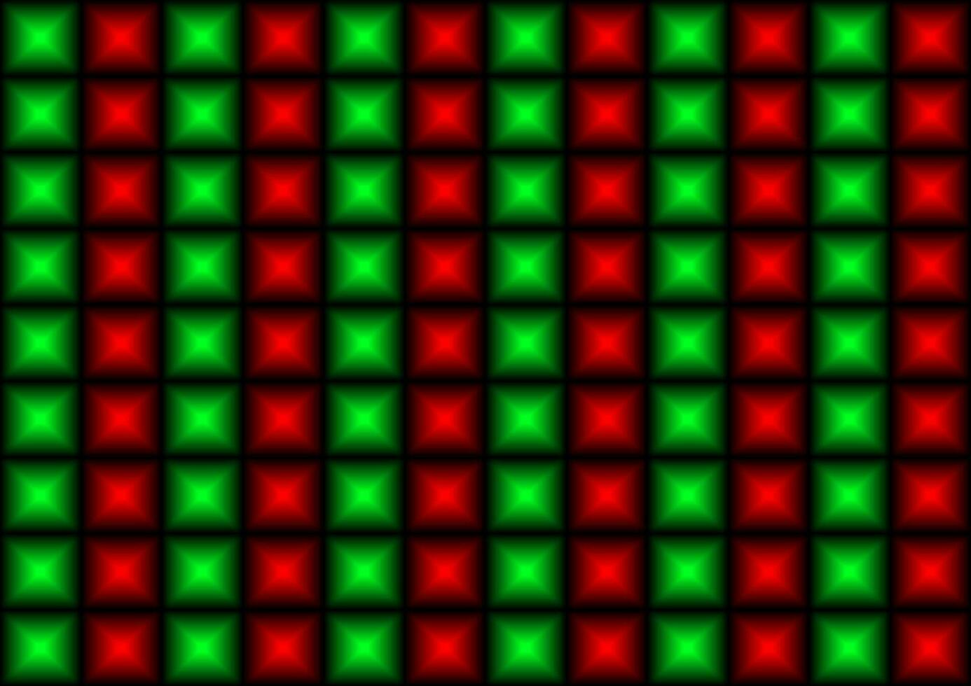 red and green christmas lights background vector