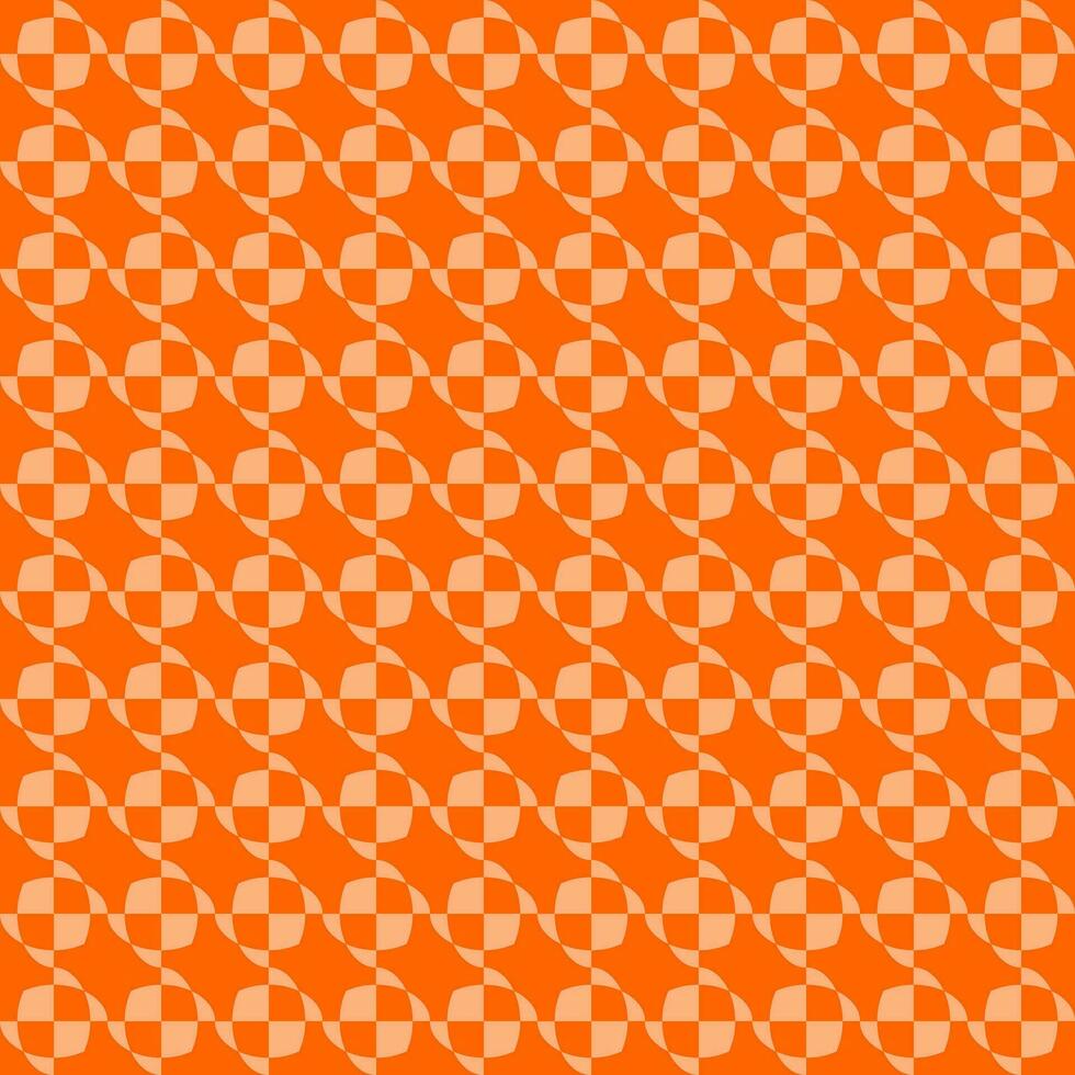 Seamless Geomatric vector background Pattern in orange