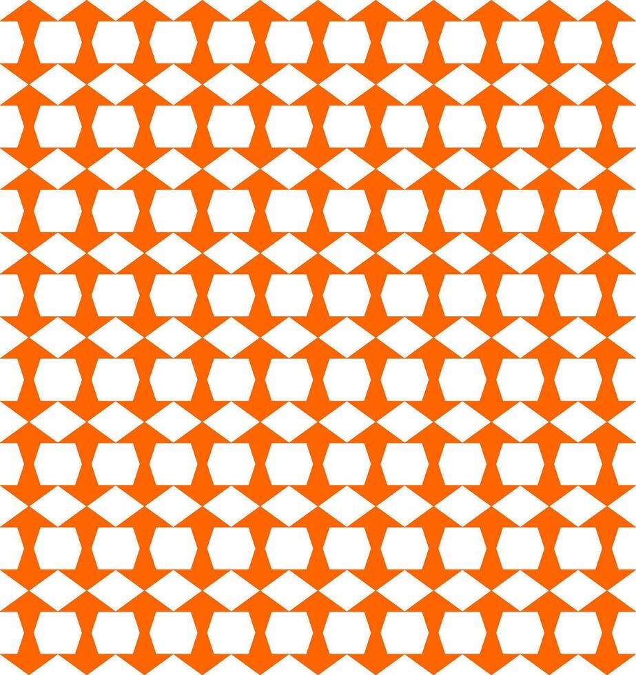 Seamless Geomatric vector background Pattern in orange