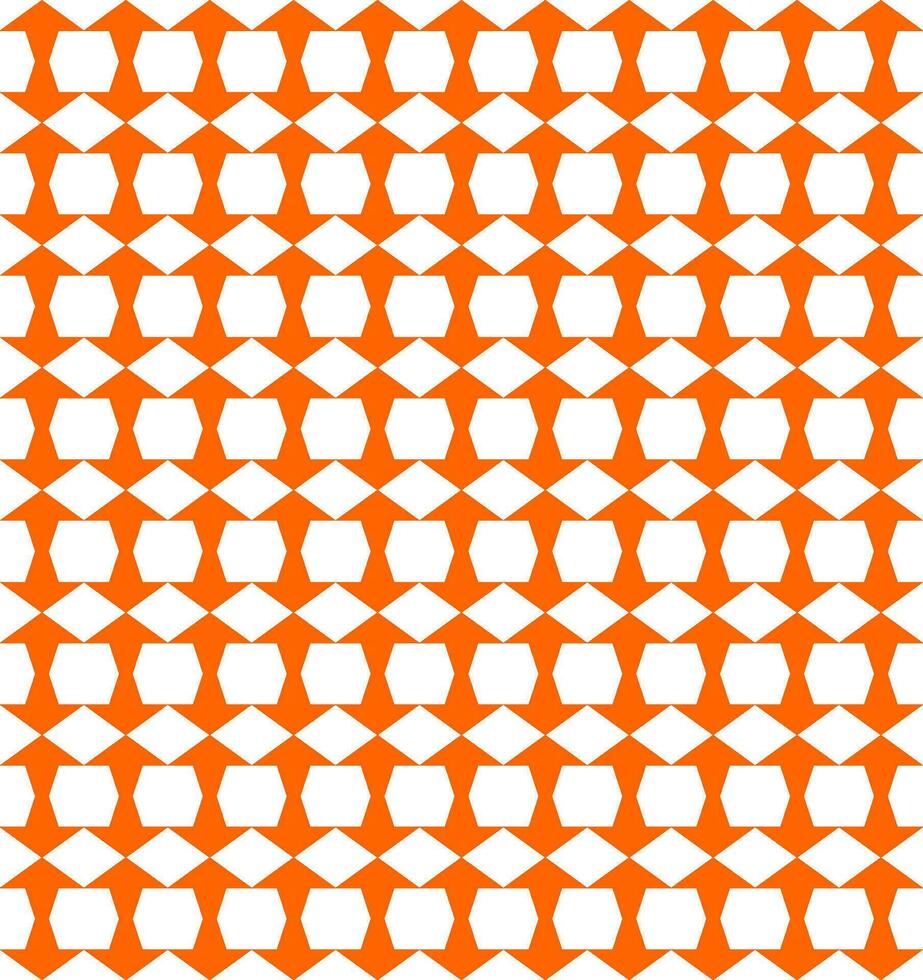 Seamless Geomatric vector background Pattern in orange