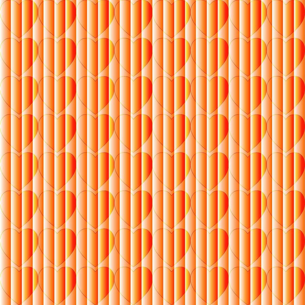 Seamless Geomatric vector background Pattern in orange