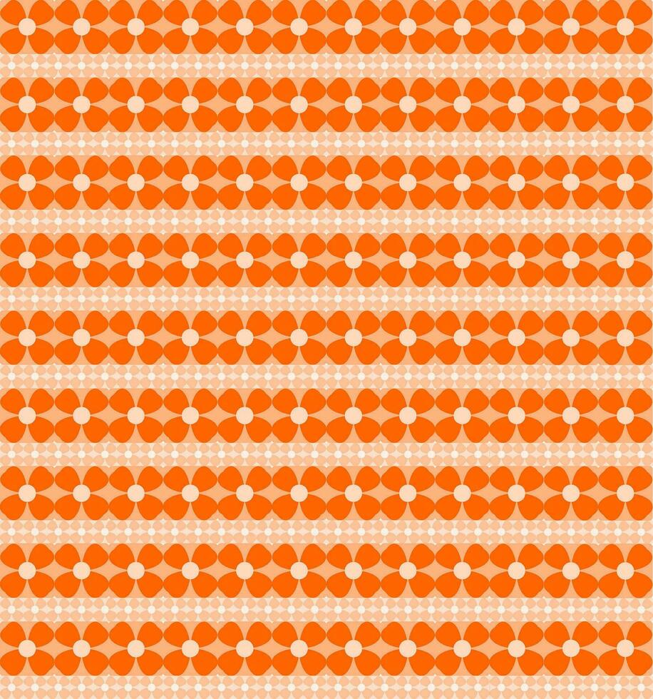 Seamless Geomatric vector background Pattern in orange