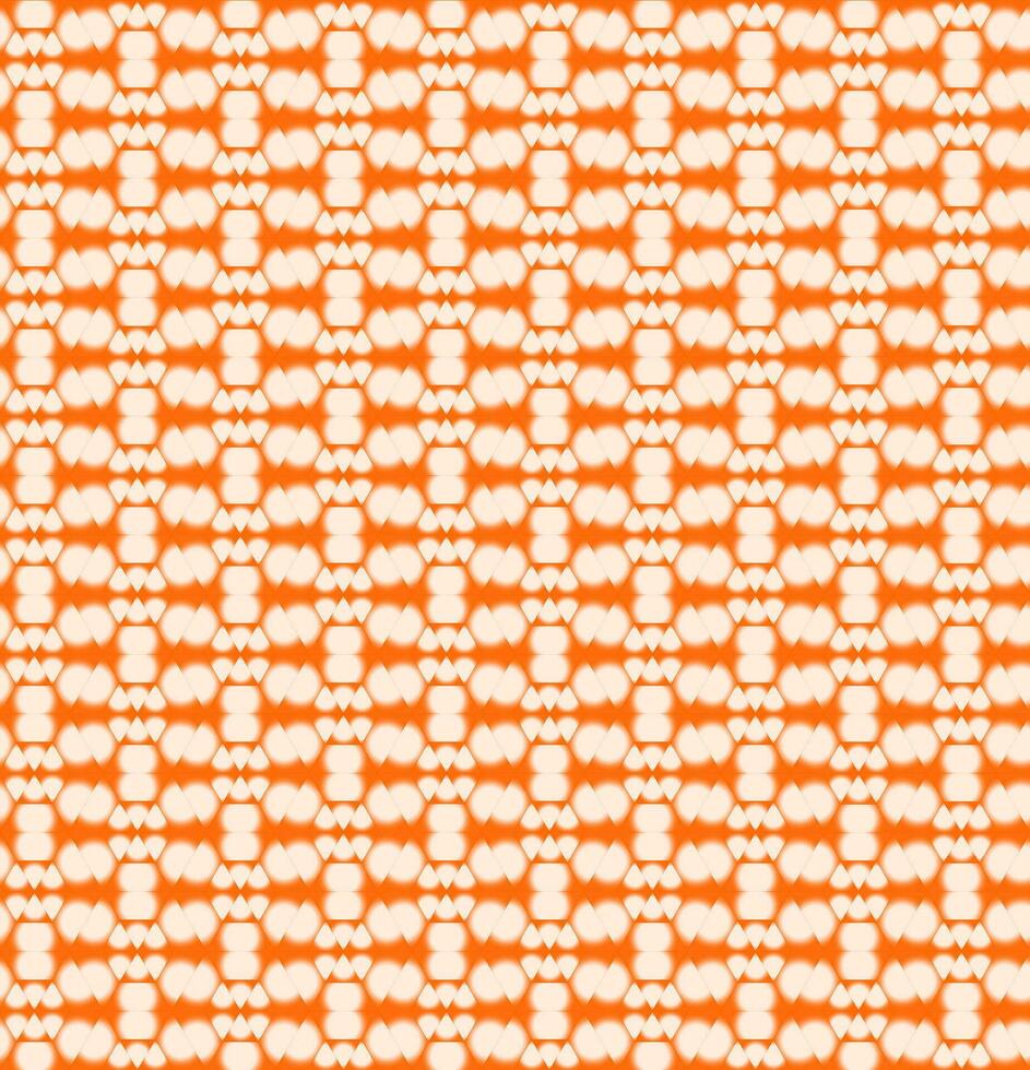 Seamless Geomatric vector background Pattern in orange