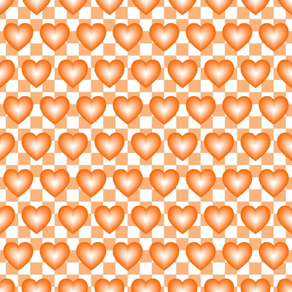 Seamless Geomatric vector background Pattern in orange