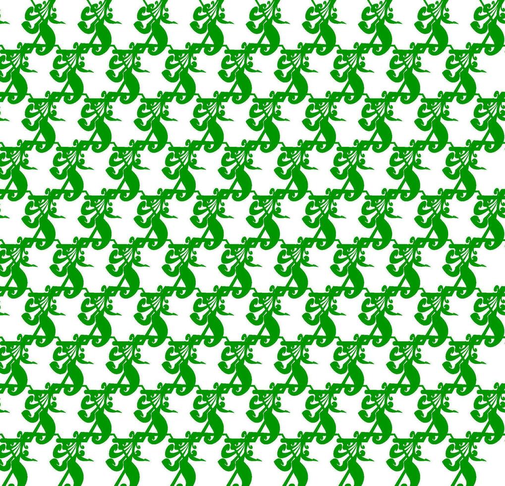 Seamless Geomatric vector background Pattern in green