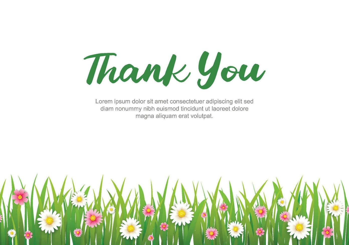 Thank you lettering greeting card. Thank you calligraphy handwritten card template background. vector