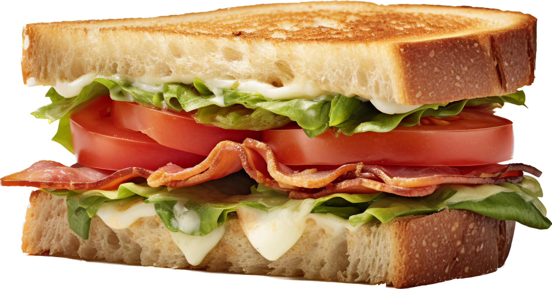 Sandwich png with AI generated