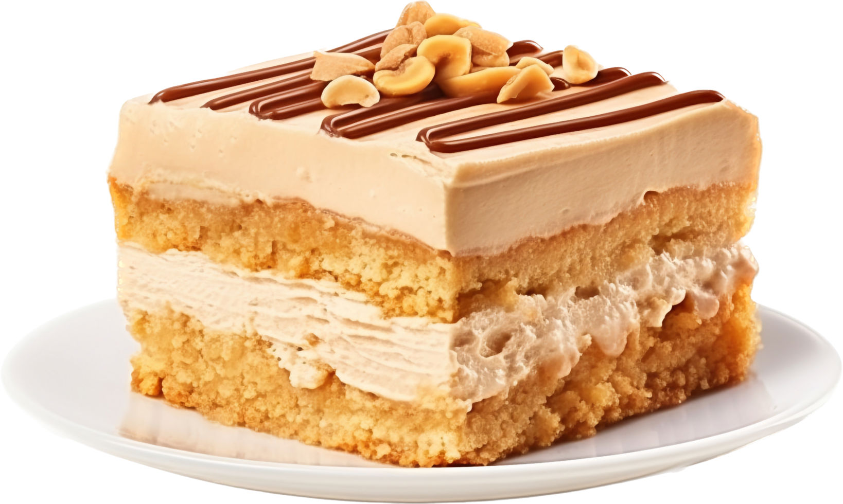 Peanut butter cake png with AI generated.