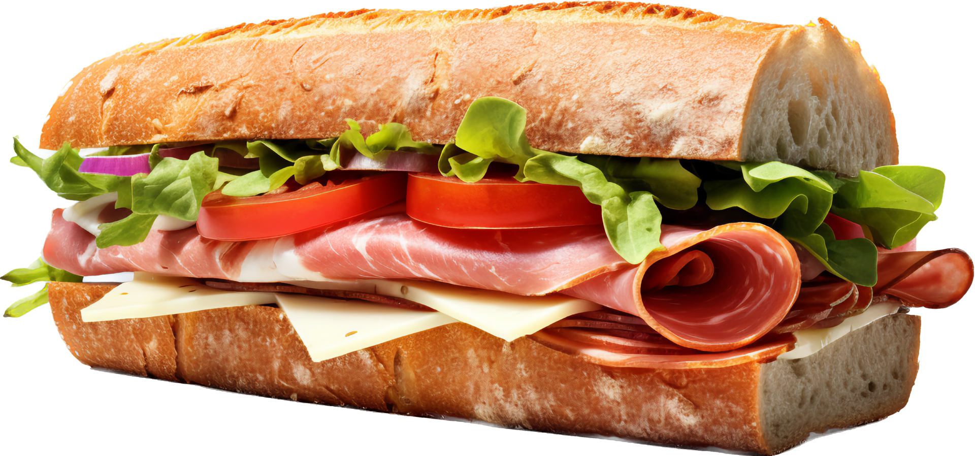 Sandwich png with AI generated