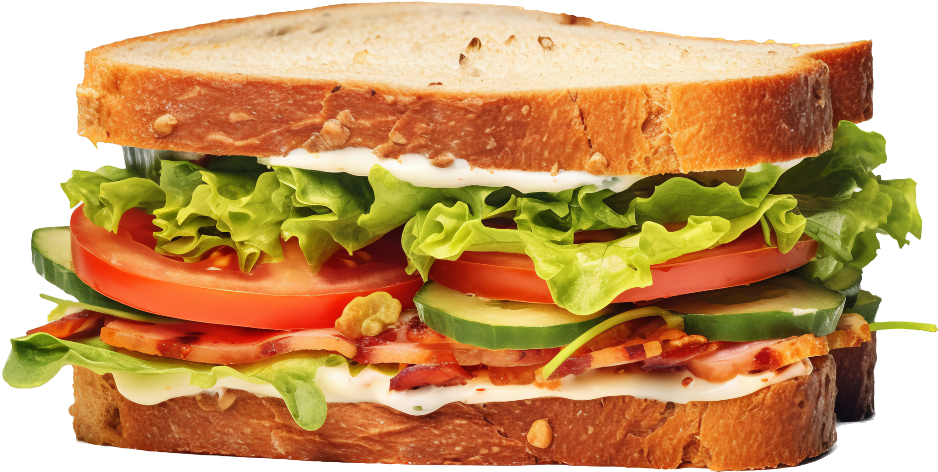 Sandwich png with AI generated