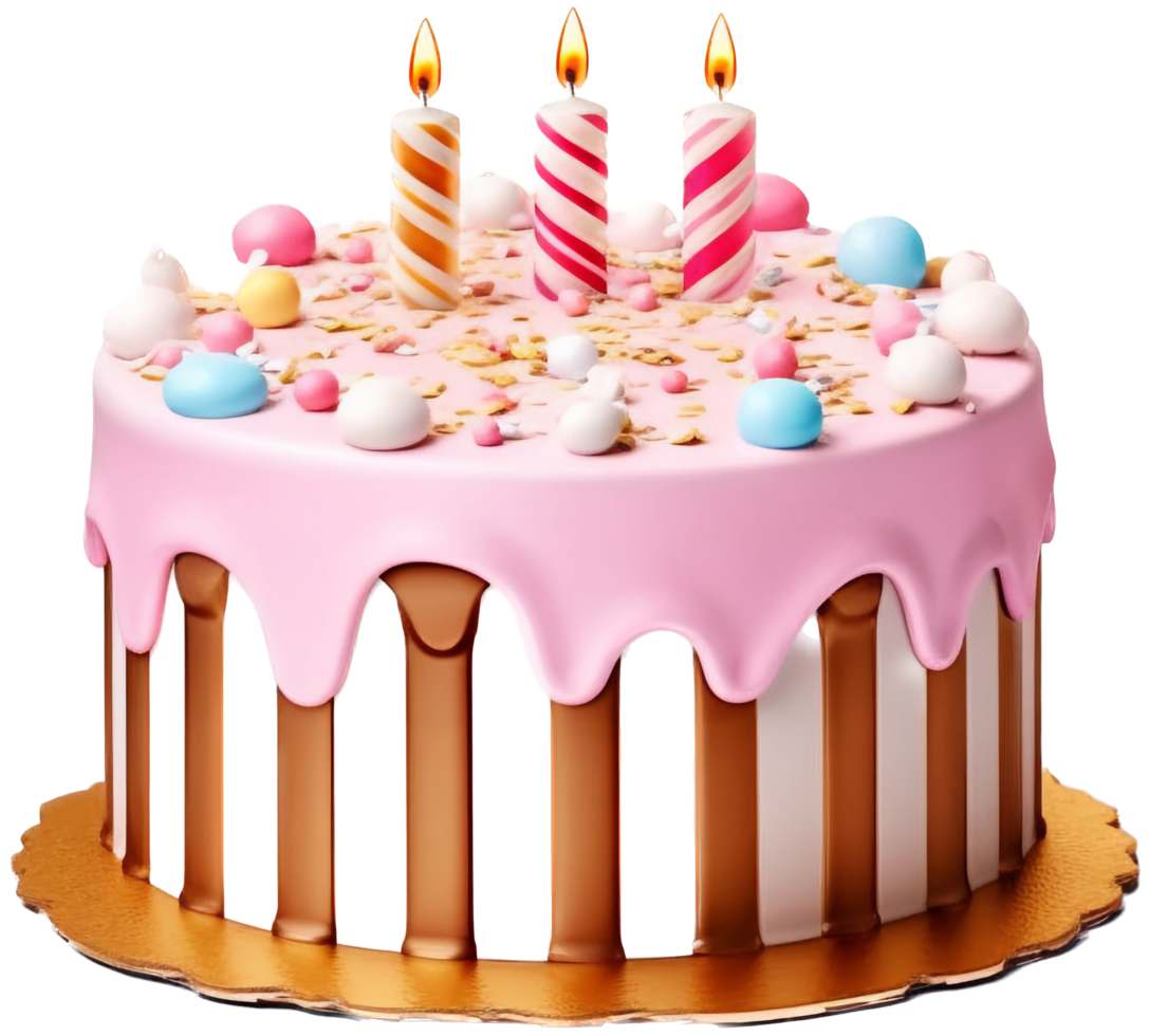 Birthday cake with . png