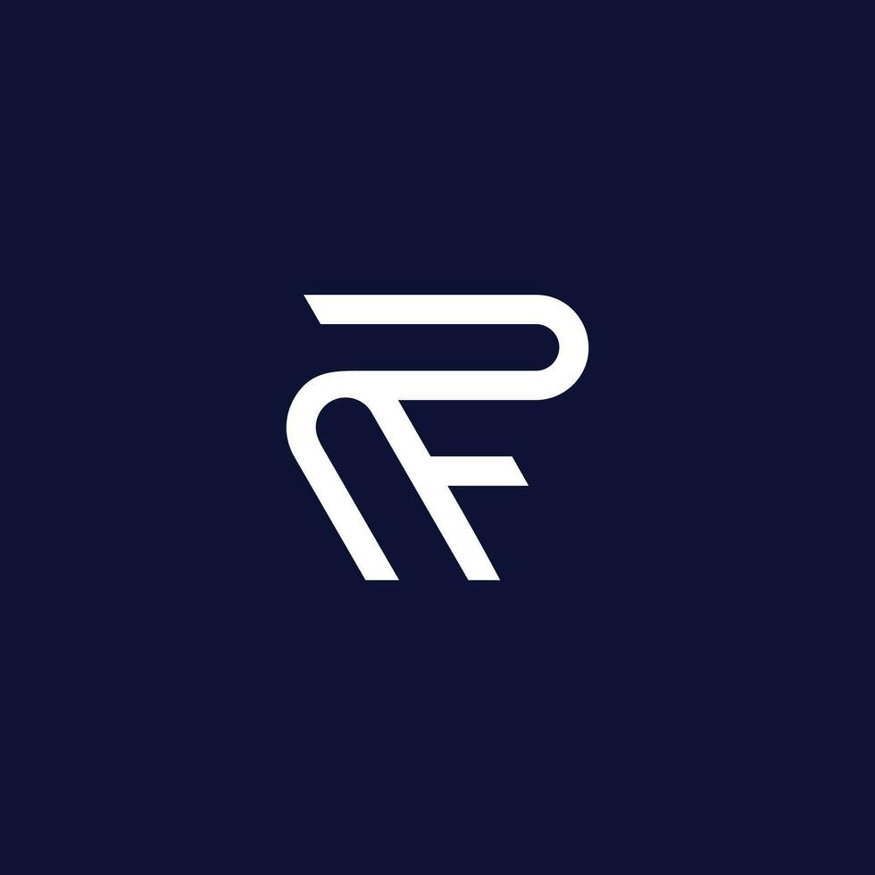 Letter F logo vector with modern idea concept