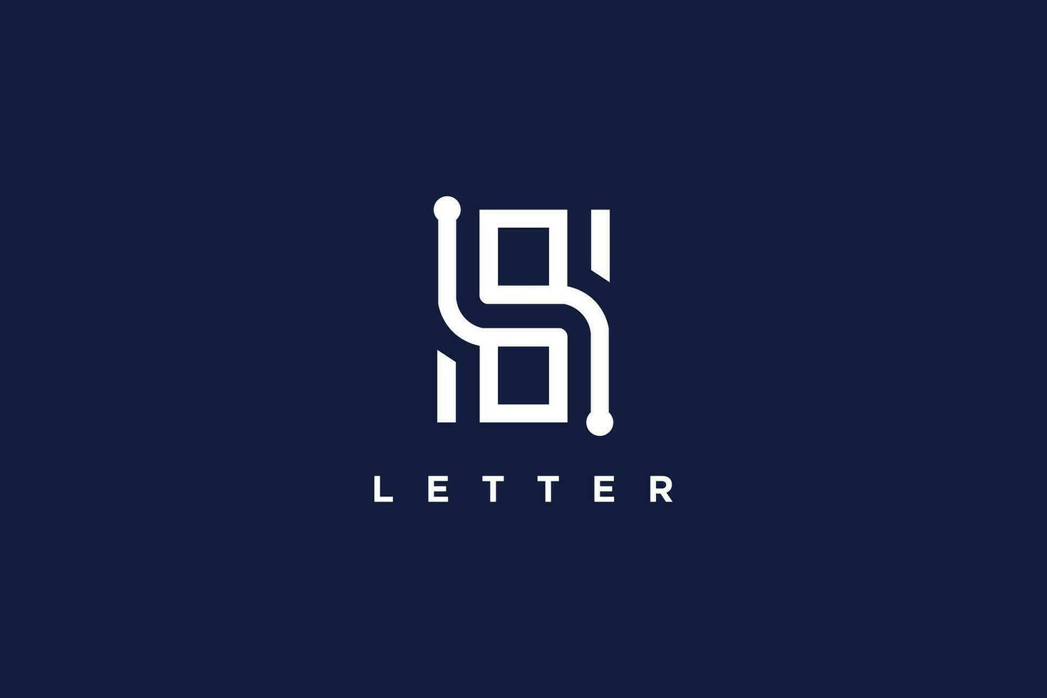 s letra logo vector con moderno concepto blanco diseño