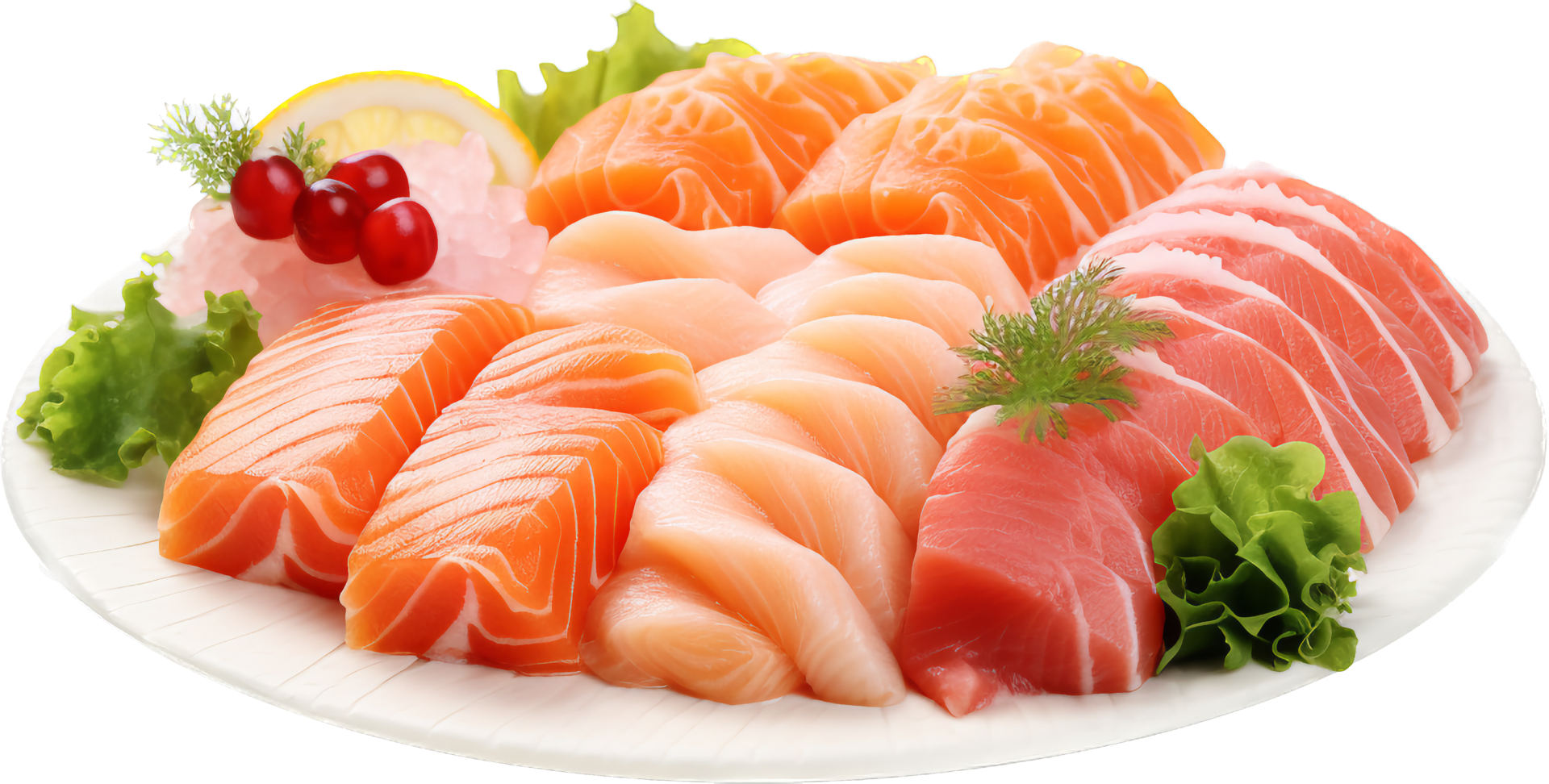 Sashimi png with AI generated