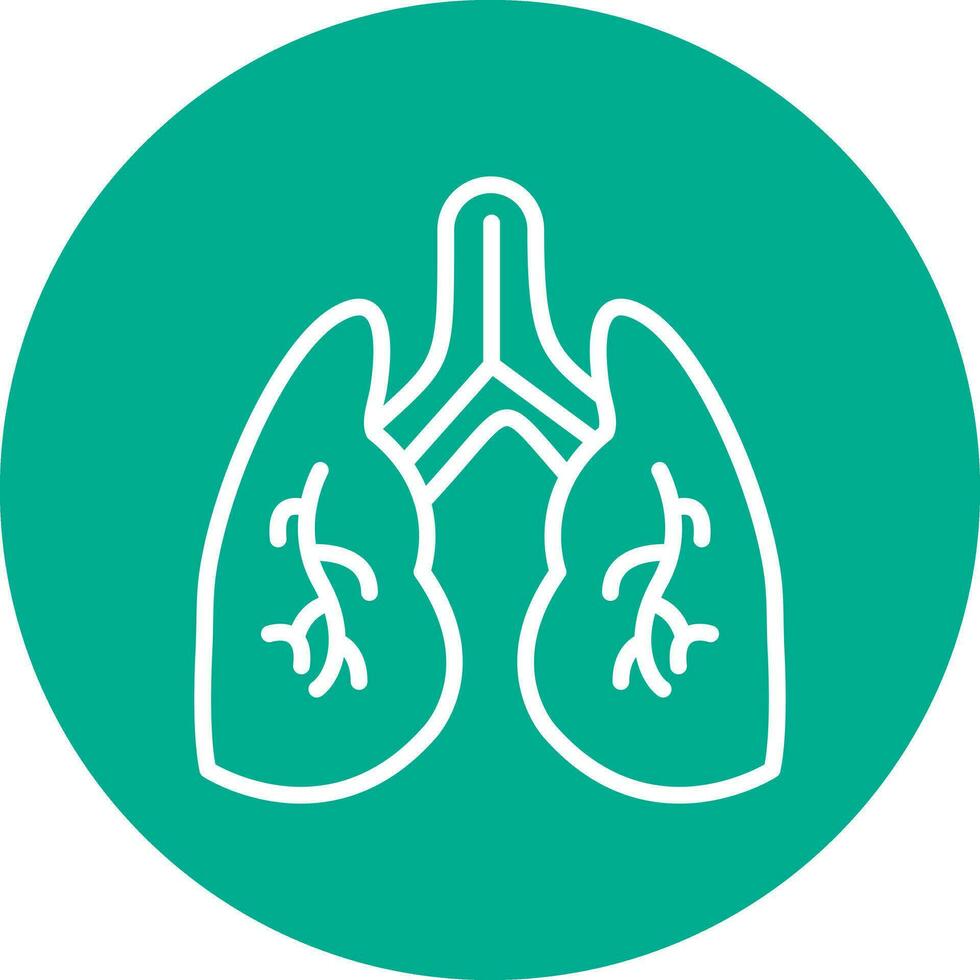 diseño de icono de vector de pulmones