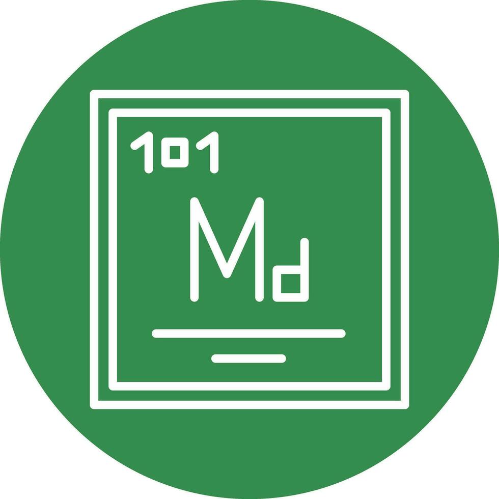 Mendelevium Vector Icon Design