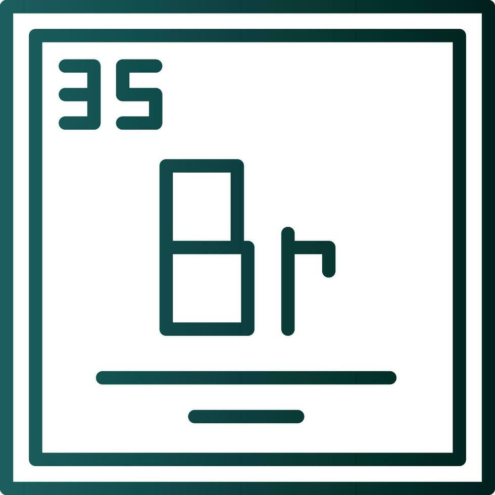 Bromine Vector Icon Design