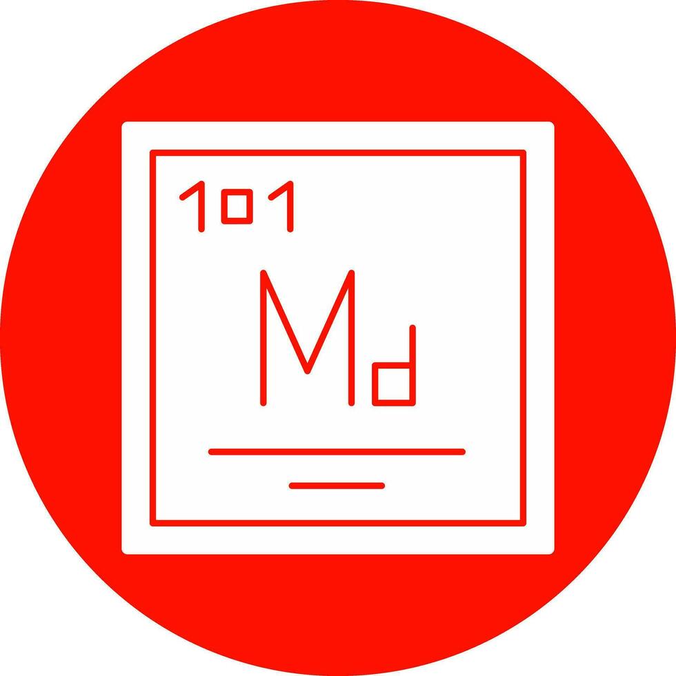 Mendelevium Vector Icon Design