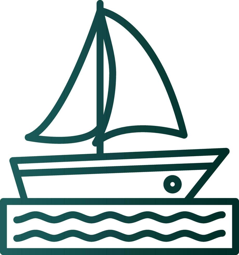 Catamaran Vector Icon Design