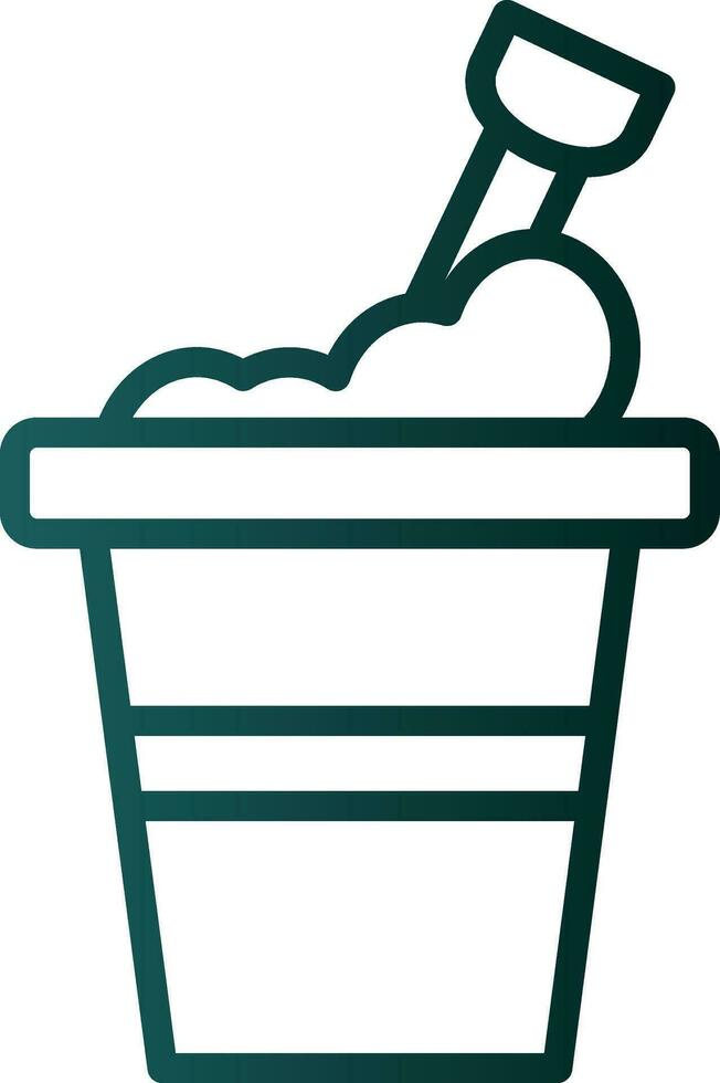 Bucket Vector Icon Design